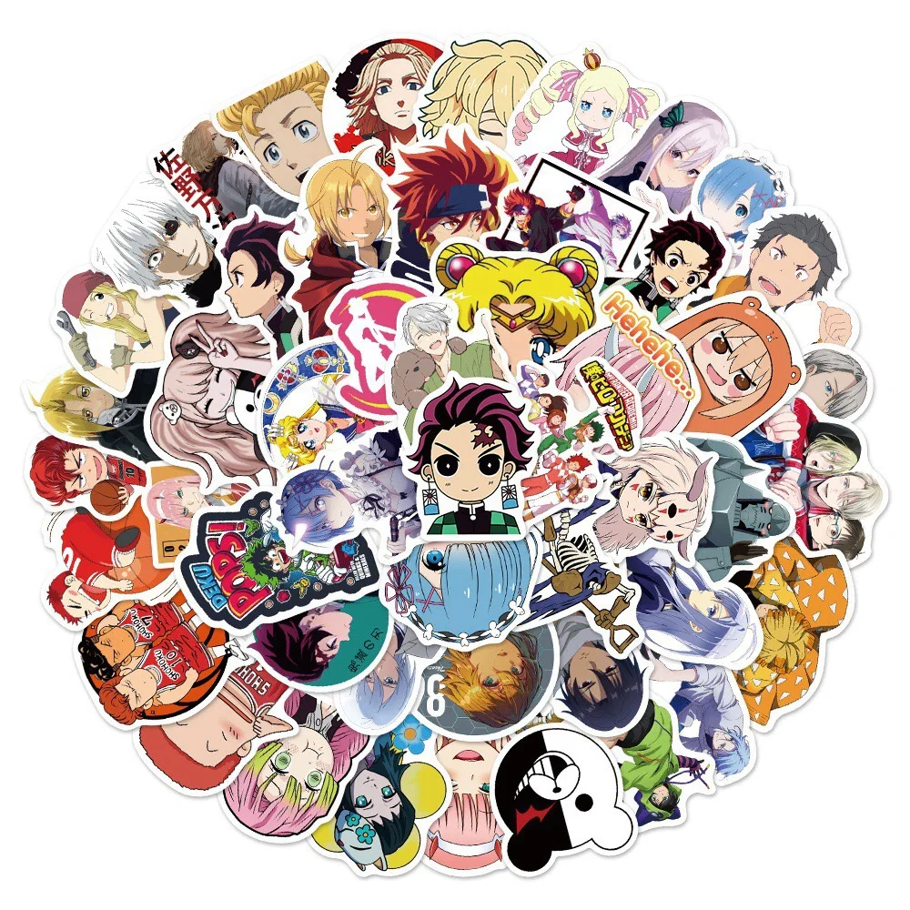 50Pcs/Lot Mixed Anime Collection Stickers Demon Slayer Graffiti DIY Luggage Laptop Skateboard Phone Guitar Decals Kid's Toys
50Pcs/Lot Mixed Anime Collection Stickers Demon Slayer Graffiti DIY Luggage Laptop Skateboard Phone Guitar Decals Kid's Toys