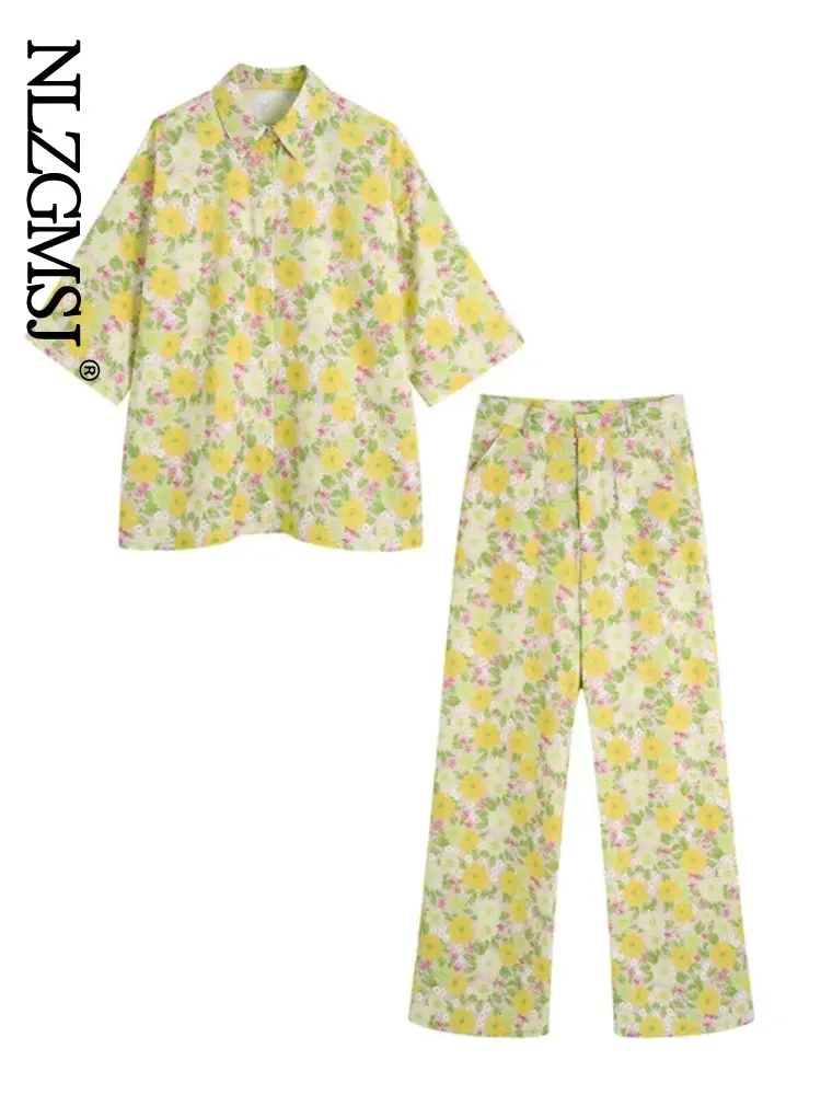 Nlzgmsj 2022 Women Pants Sets Woman 2 Pieces Suit 2022 New Fashion Printed Shirts+Straight Pants Set Casual Vintage Woman Suit
Nlzgmsj 2022 Women Pants Sets Woman 2 Pieces Suit 2022 New Fashion Printed Shirts+Straight Pants Set Casual Vintage Woman Suit