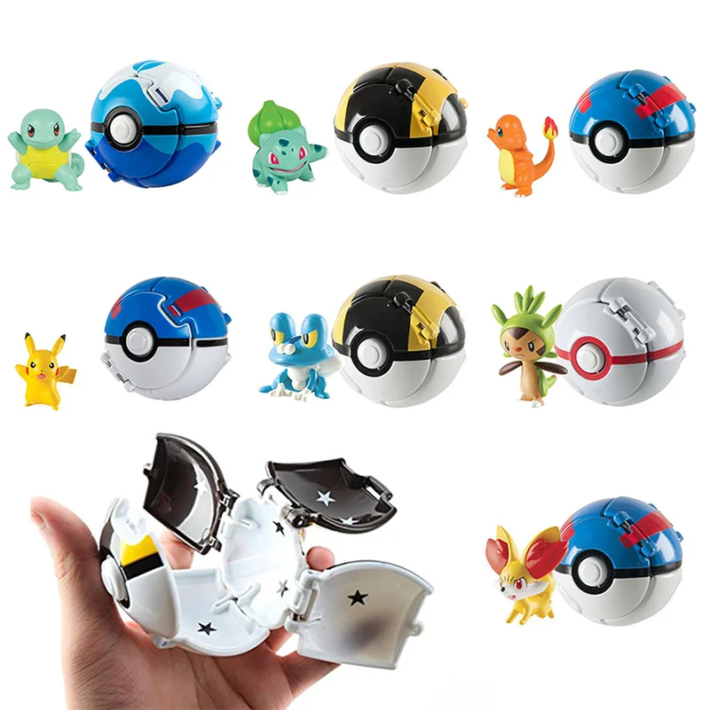 Pokemon Figures Ball Variant Toys Model Pikachu Jenny Turtle Pocket Monsters Action Figure Toy Collection Display Gifts for Boys
Pokemon Figures Ball Variant Toys Model Pikachu Jenny Turtle Pocket Monsters Action Figure Toy Collection Display Gifts for Boys