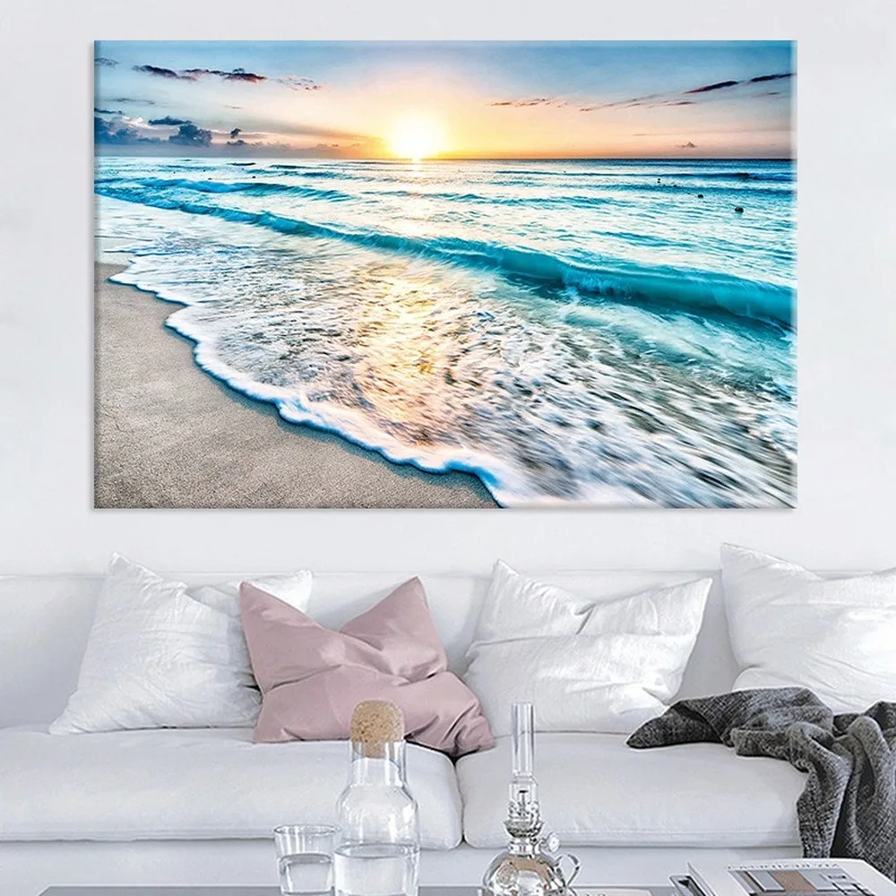 Nordic Modern Seaside Sunrise Canvas Painting Sun Beach Sea Landscape Wall Art Posters Pictures For Living Room Home Decor
Nordic Modern Seaside Sunrise Canvas Painting Sun Beach Sea Landscape Wall Art Posters Pictures For Living Room Home Decor
