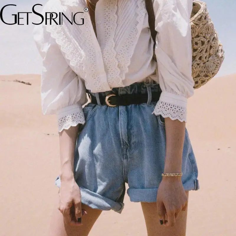 GetSpring Women Denim Shorts Fashion Bud High Waist Jean Shorts 2022 Summer New Arrival Blue Shorts All Match Loose Casual
GetSpring Women Denim Shorts Fashion Bud High Waist Jean Shorts 2022 Summer New Arrival Blue Shorts All Match Loose Casual