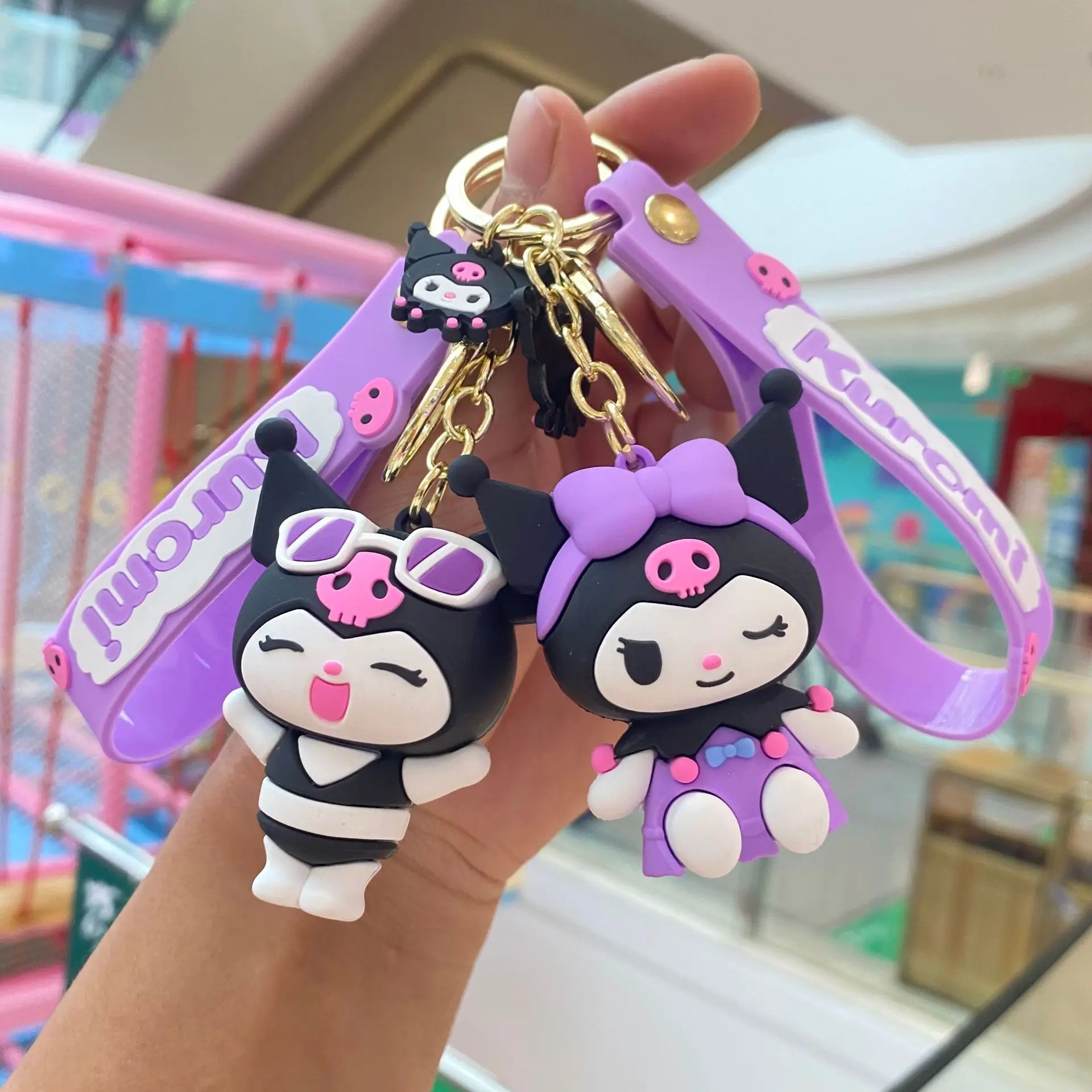 Kawaii Sanrio Kuromi Keychain Keyring Anime Doll Pvc Toys Women Backpack Car Key Chain Pendant Bag Accessories Kids Holiday Gift
Kawaii Sanrio Kuromi Keychain Keyring Anime Doll Pvc Toys Women Backpack Car Key Chain Pendant Bag Accessories Kids Holiday Gift