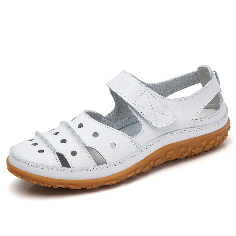Summer New Women's Sandals Hollow Hole Shoes Leather Women's Single Shoes Breathable Non-slip Casual Shoes Zapatillas Mujer
Summer New Women's Sandals Hollow Hole Shoes Leather Women's Single Shoes Breathable Non-slip Casual Shoes Zapatillas Mujer