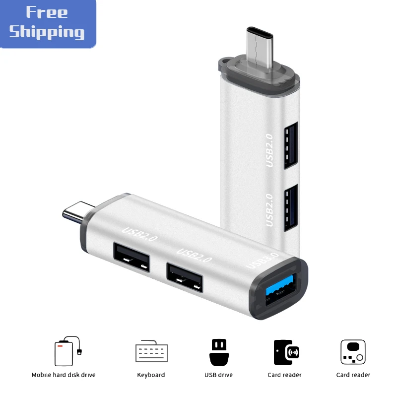 USB-C HUB 3.0 Type C 3.1 4 Ports USB Splitter Adapter OTG For Macbook Pro 13 15 Air Pro Lenovo Xiaomi PC Computer Accessori U4Z5
USB-C HUB 3.0 Type C 3.1 4 Ports USB Splitter Adapter OTG For Macbook Pro 13 15 Air Pro Lenovo Xiaomi PC Computer Accessori U4Z5