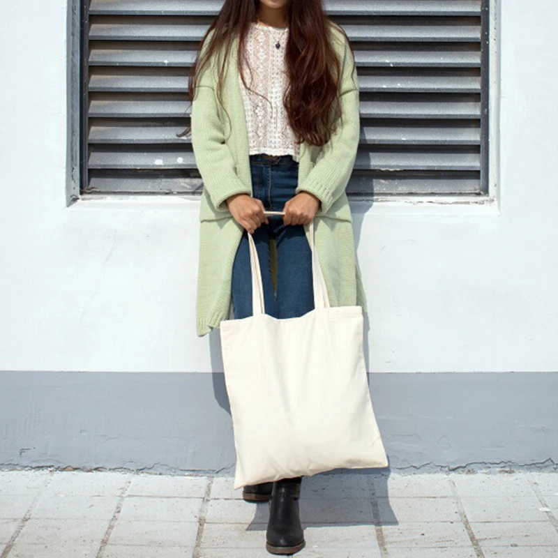 Portable Simple Style Women Canvas Shoulder Bag Ladies Shopping Bags Grocery Handbags Tote Book Bag For Girls
Portable Simple Style Women Canvas Shoulder Bag Ladies Shopping Bags Grocery Handbags Tote Book Bag For Girls