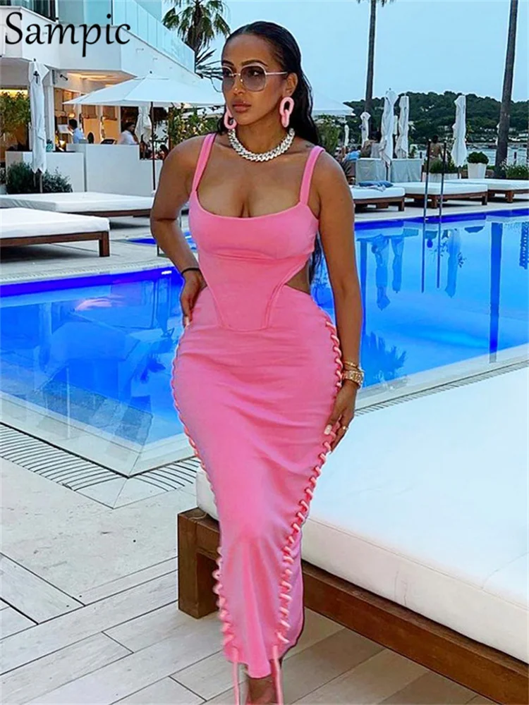 Sampic Spaghetti Straps Corset Top And Midi Bodycon Skirt Two Piece Set 2022 Summer Sexy Backless Top Tie Up Skirt Outifits
Sampic Spaghetti Straps Corset Top And Midi Bodycon Skirt Two Piece Set 2022 Summer Sexy Backless Top Tie Up Skirt Outifits