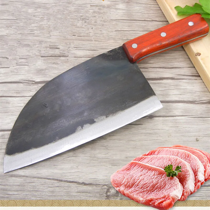 Шеф-повар, нож мясника из высокоуглеродистой стали, кованые кухонные ножи ручной работы, китайский нож для нарезки мясника, кухонный инструмент с деревянной ручкой
Шеф-повар, нож мясника из высокоуглеродистой стали, кованые кухонные ножи ручной работы, китайский нож для нарезки мясника, кухонный инструмент с деревянной ручкой