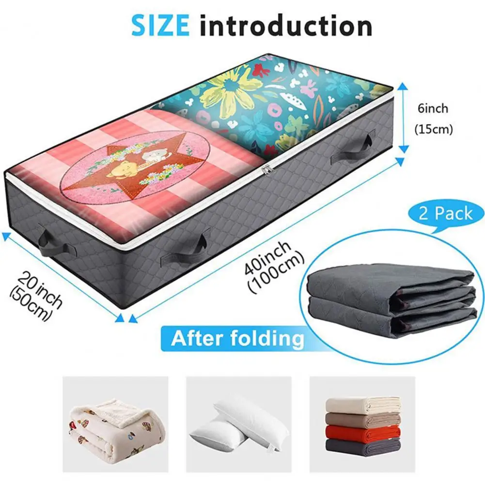 Quilt Storage Bag Minimalist Dirt-proof Smooth Zipper Design Blanket Organizer Bed Storage Bag Quilt Divider Case 2Pcs
Quilt Storage Bag Minimalist Dirt-proof Smooth Zipper Design Blanket Organizer Bed Storage Bag Quilt Divider Case 2Pcs