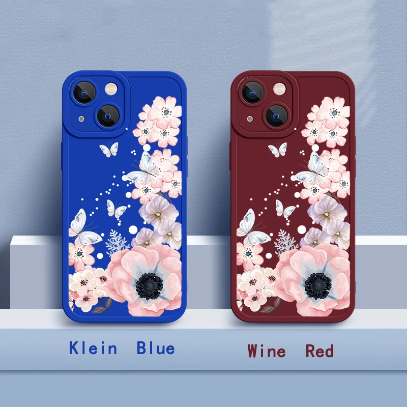 IPhone 14 Cases For Phone 7 8 11 12 13 X Xs XR Mini Pro Plus Max Case, Klein Blue,Wine Red Silicone Flowers And Plants Cover
IPhone 14 Cases For Phone 7 8 11 12 13 X Xs XR Mini Pro Plus Max Case, Klein Blue,Wine Red Silicone Flowers And Plants Cover