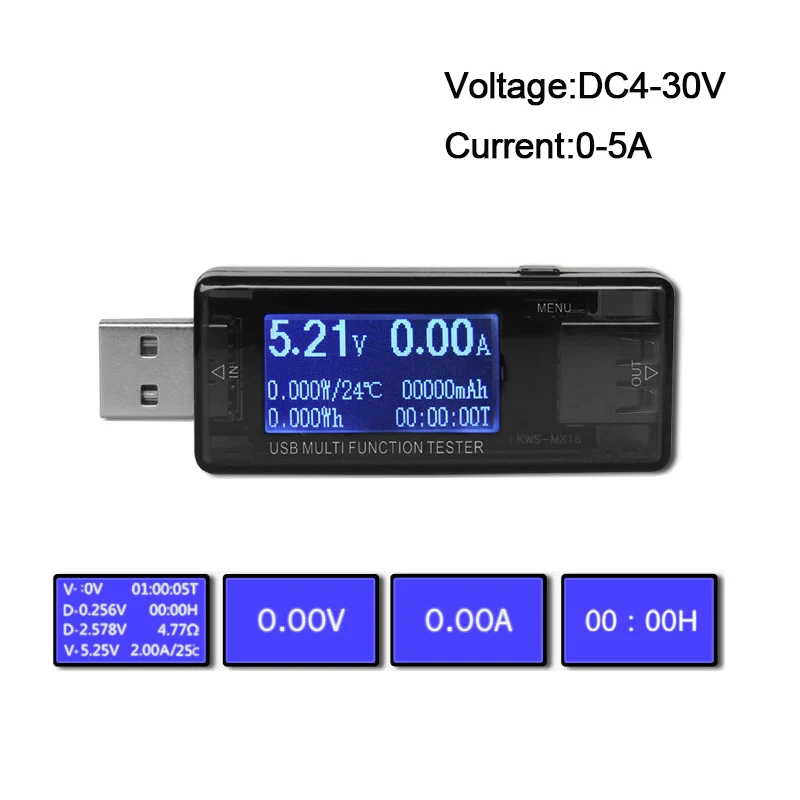 11in1 USB tester Voltmeter Ammeter Internal resistance/Power/Voltage/Current/Timing/Delay/Watt Current Voltage Capacity Meter
11in1 USB tester Voltmeter Ammeter Internal resistance/Power/Voltage/Current/Timing/Delay/Watt Current Voltage Capacity Meter