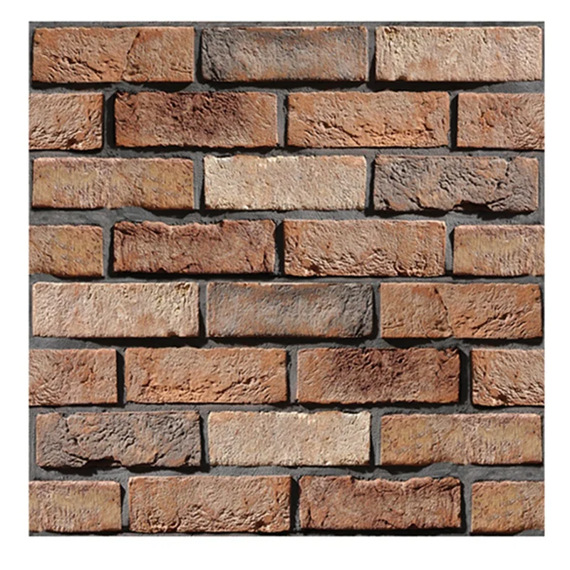 

JFBL Hot Brick Wallpaper Peel And Stick Removable Wallpaper Textured Self Adhesive Wallpaper Vintage Faux 3D Brick Wallpaper