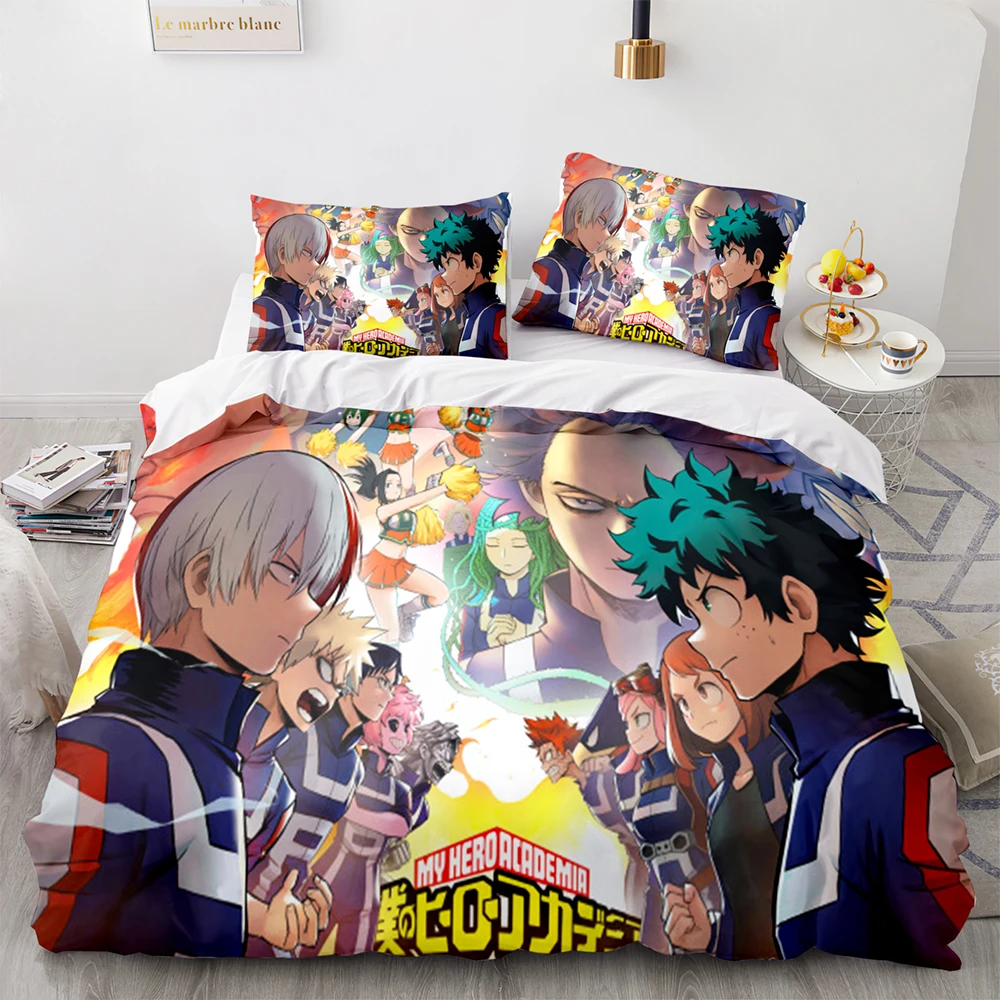 Bedding Set 3d Print Duvet Cover Sets Soft Bed Linen Queen King Single Size Cartoon Kids Boys Luxury Anime My Hero Academia 
Bedding Set 3d Print Duvet Cover Sets Soft Bed Linen Queen King Single Size Cartoon Kids Boys Luxury Anime My Hero Academia
