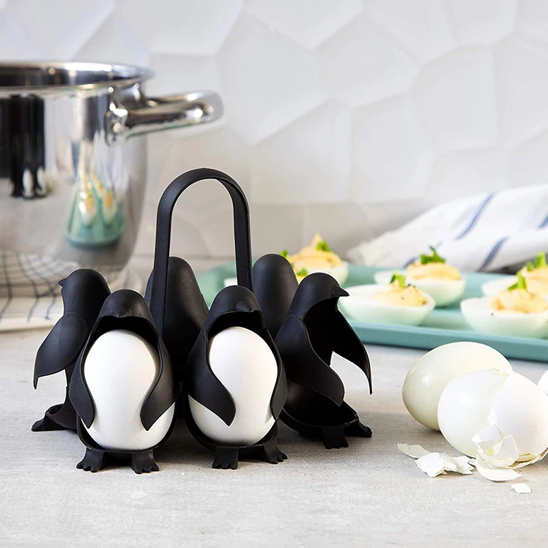 6x for Egg Racks Three-In-One Steamer Penguin Shaped Egg Boilers Storage Device Kitchen Gadgets Accessorie Egg Storage Organizer
6x for Egg Racks Three-In-One Steamer Penguin Shaped Egg Boilers Storage Device Kitchen Gadgets Accessorie Egg Storage Organizer