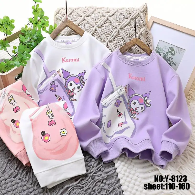 Kawaii Sanrio Kuromi Anime Cute Children Long Sleeved Pure Cotton Round Neck Top Spring Autumn Loose Fitting Comfortable Casual
Kawaii Sanrio Kuromi Anime Cute Children Long Sleeved Pure Cotton Round Neck Top Spring Autumn Loose Fitting Comfortable Casual