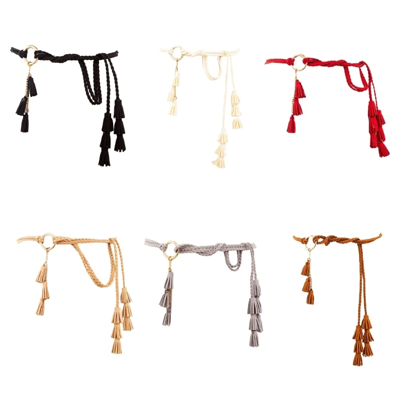 Waist Rope Women Knot Waist Rope Braided Waist Belt Accessory for Dress Shirt D5QB
Waist Rope Women Knot Waist Rope Braided Waist Belt Accessory for Dress Shirt D5QB