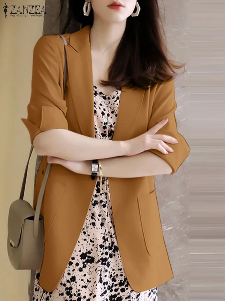 ZANZEA Korean Lapel Collar Suits Pockets Fashion 2023 Autumn Office Lady Blazer Jackets Long Sleeve Formal Commutung Blazer
ZANZEA Korean Lapel Collar Suits Pockets Fashion 2023 Autumn Office Lady Blazer Jackets Long Sleeve Formal Commutung Blazer