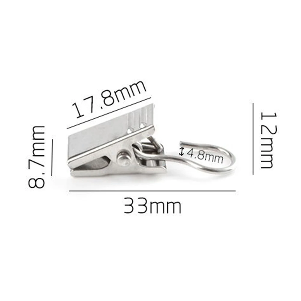 20/50/100 Pcs Curtain Rod Clips Shower Drapery Clamp Electroplating Sliver Connecting Supplies For Home Decoration Accessories
20/50/100 Pcs Curtain Rod Clips Shower Drapery Clamp Electroplating Sliver Connecting Supplies For Home Decoration Accessories