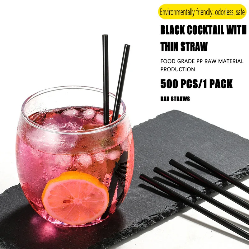 PGY 500Pcs Disposable Cocktail Straws 21/13cm Black Long short Plastic Straw DIY Party Straw Kitchen Accessories
PGY 500Pcs Disposable Cocktail Straws 21/13cm Black Long short Plastic Straw DIY Party Straw Kitchen Accessories