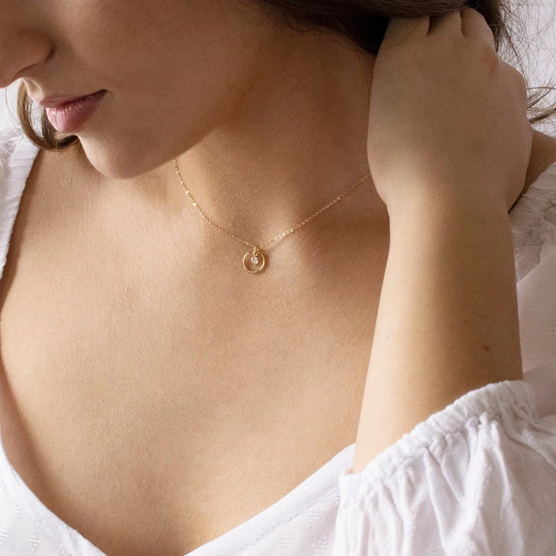 Circle Necklace Shiny Zircon Handmade Jewelry Gold Filled Choker Pendants Collier Femme Kolye Collares Jewelry Womens Necklaces
Circle Necklace Shiny Zircon Handmade Jewelry Gold Filled Choker Pendants Collier Femme Kolye Collares Jewelry Womens Necklaces