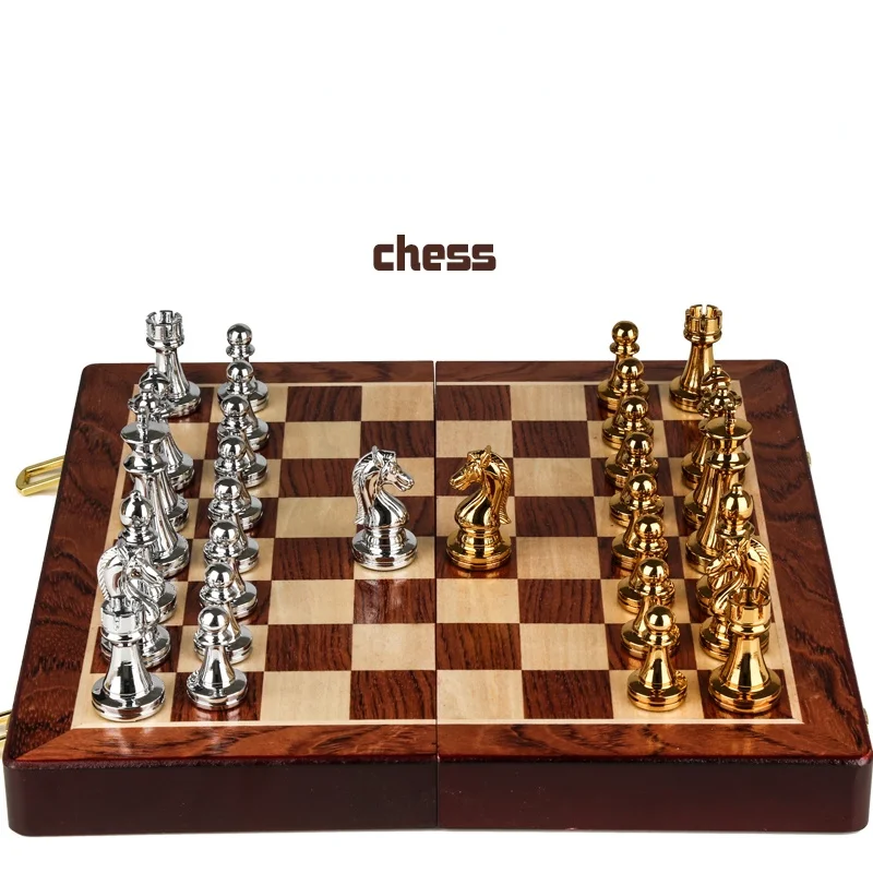 Luxury Metal Chess Set International Chess Travel Stone Minimalist Classic Chess Set Big Tabuleiro De Xadrez Chess Games BD50CG
Luxury Metal Chess Set International Chess Travel Stone Minimalist Classic Chess Set Big Tabuleiro De Xadrez Chess Games BD50CG