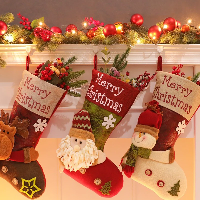 Santa Stocking Sock Candy Bags Christmas Tree Ornamets Pendants Linen Gift Bag For Children Fireplace Hanging Decor Party Supply
Santa Stocking Sock Candy Bags Christmas Tree Ornamets Pendants Linen Gift Bag For Children Fireplace Hanging Decor Party Supply