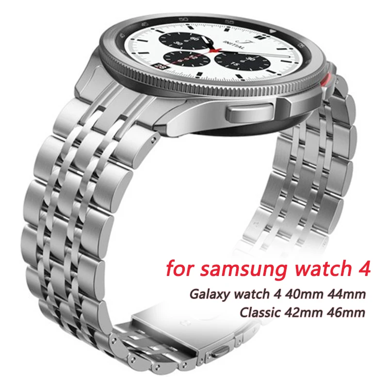No Gaps Luxury strap for samsung Galaxy Watch 4 40mm 44mm Stainless Steel watch band Galaxy Watch4 Classic 46mm 42mm Bracelet
No Gaps Luxury strap for samsung Galaxy Watch 4 40mm 44mm Stainless Steel watch band Galaxy Watch4 Classic 46mm 42mm Bracelet