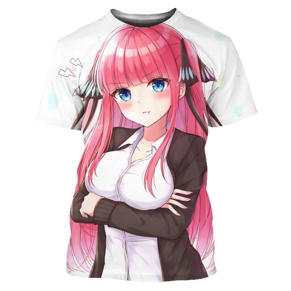 The Quintessential Quintuplets T-Shirts Anime Girls Nakano Nino 3D Print Men Women Fashion Oversized T Shirt Tees Tops Clothing
The Quintessential Quintuplets T-Shirts Anime Girls Nakano Nino 3D Print Men Women Fashion Oversized T Shirt Tees Tops Clothing