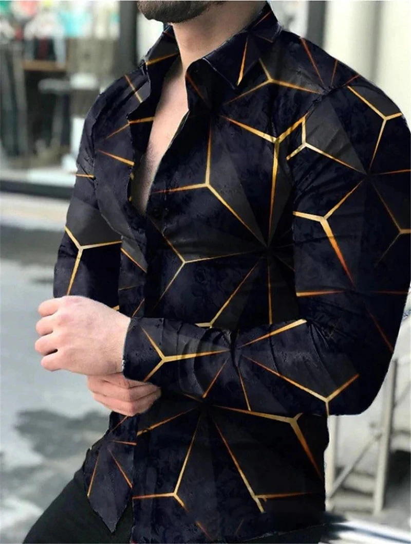 Spring Autumn New Fashion Men's Shirts Lapel Shirts Casual Retro Printed Long Sleeve Top Shirts Men's Prom Cardigan
Spring Autumn New Fashion Men's Shirts Lapel Shirts Casual Retro Printed Long Sleeve Top Shirts Men's Prom Cardigan