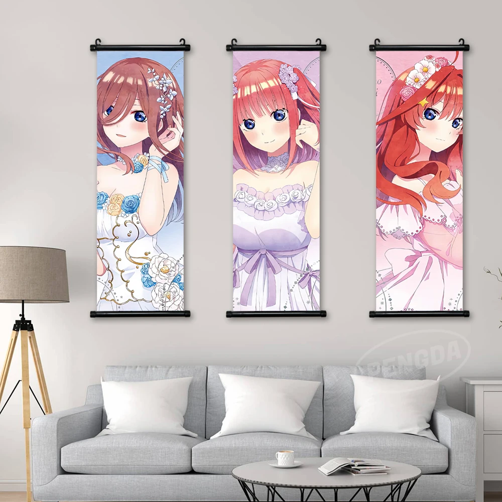 Wall Art Canvas The Quintessential Quintuplets Pictures Poster Scroll Hanging Painting Yotsuba Print Home Decoration Living Room
Wall Art Canvas The Quintessential Quintuplets Pictures Poster Scroll Hanging Painting Yotsuba Print Home Decoration Living Room