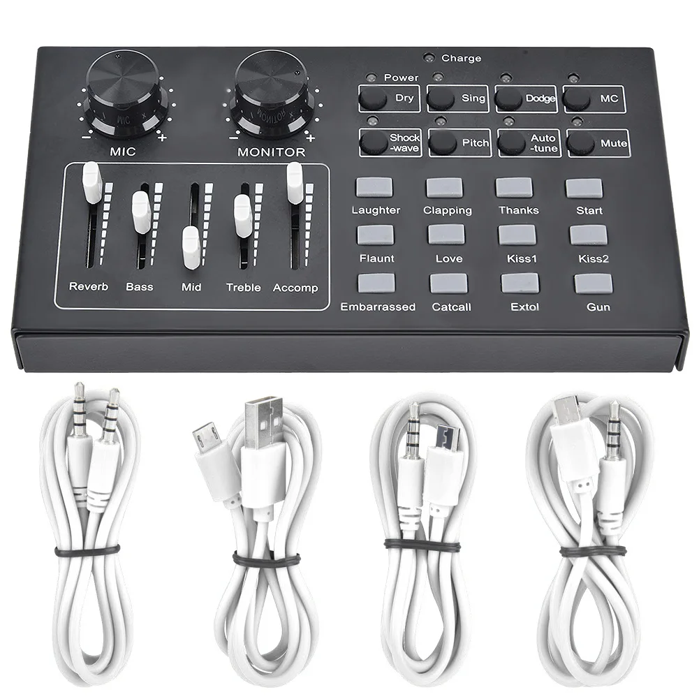 External Audio Sound Card Singing Microphone Live Broadcast for Mobile Phone Computer PC External Sound Card External Sound
External Audio Sound Card Singing Microphone Live Broadcast for Mobile Phone Computer PC External Sound Card External Sound