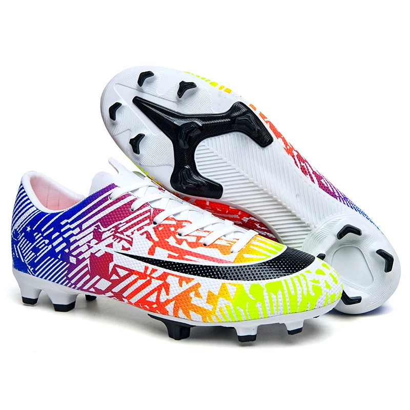 

Soccer Cleats Professional Men Futsal Anti-Slippery Outdoor Training Football Boots Sneakers Breathable Sports Turf Grass Cleats