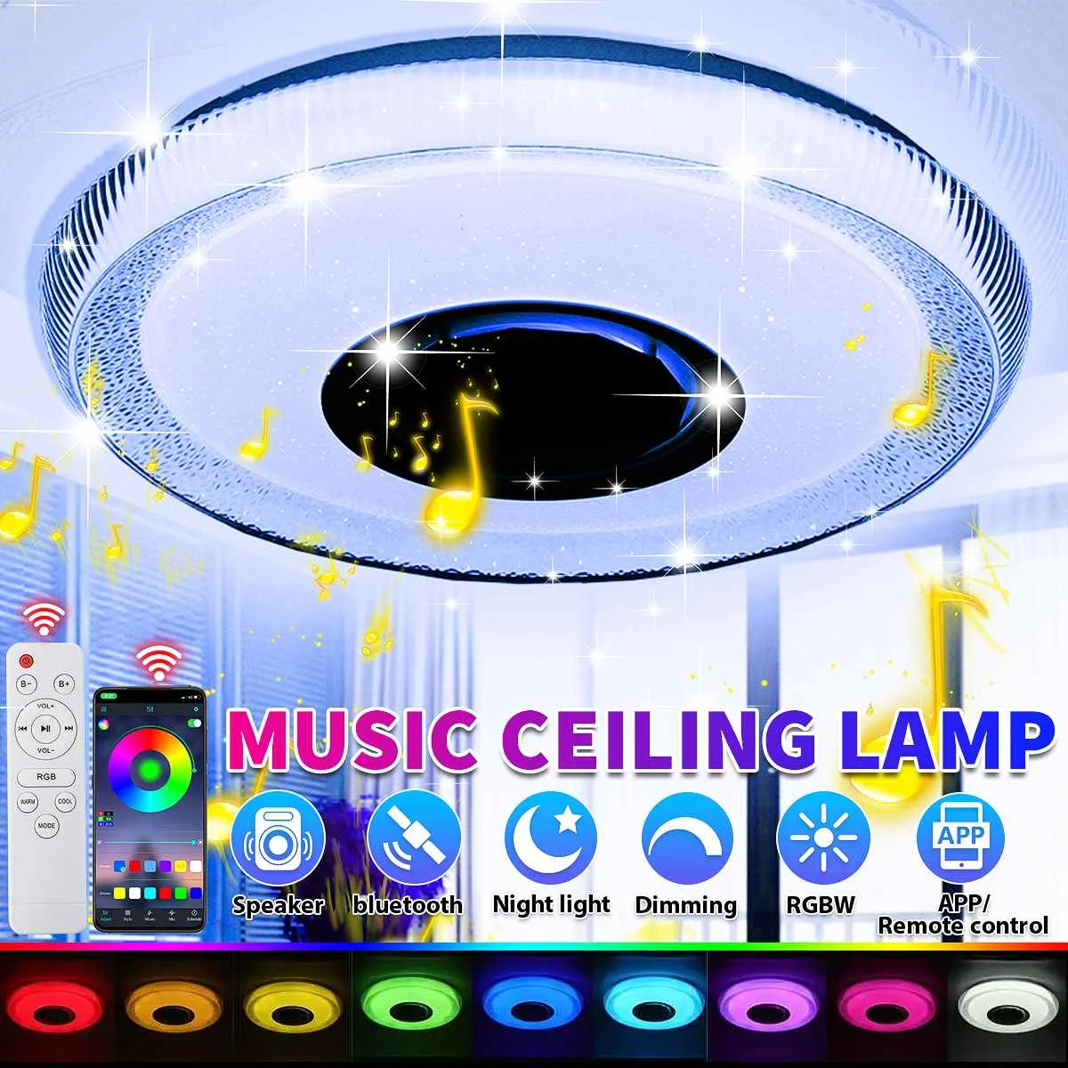 Современный RGB светодиодный потолочный светильник, 38 см, 220 В, домашнее освещение, музыкальный светильник с APP bluetooth, лампа для спальни, умный ...
Современный RGB светодиодный потолочный светильник, 38 см, 220 В, домашнее освещение, музыкальный светильник с APP bluetooth, лампа для спальни, умный ...