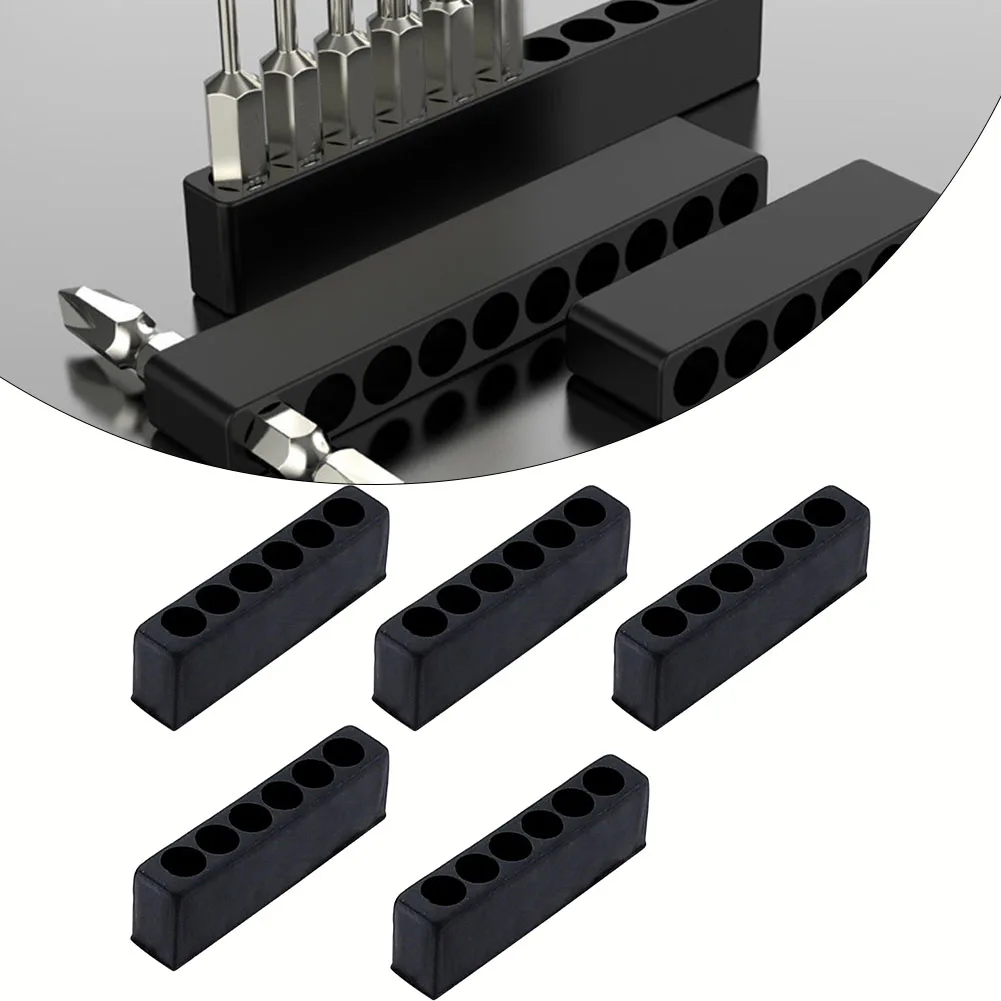 5Pcs 6 Holes 1/4inch Hex Shank Screwdriver Bit Holder Plastic Screwdriver Head Storage Drill Bit Stand For Power Accessories
5Pcs 6 Holes 1/4inch Hex Shank Screwdriver Bit Holder Plastic Screwdriver Head Storage Drill Bit Stand For Power Accessories