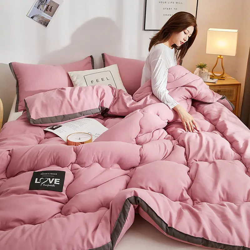 Washed Pure Cotton Three-dimensional Thickening Warm Single and Double Core Spring and Autumn Quilt Winter Quilt Air Conditioner
Washed Pure Cotton Three-dimensional Thickening Warm Single and Double Core Spring and Autumn Quilt Winter Quilt Air Conditioner