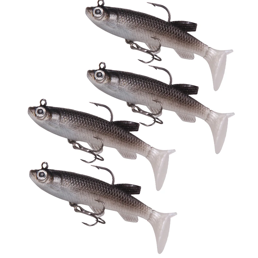 4pcs 85cm 13g Fish Shape Simulation Lure Bait Plastic Fishing Baits Accessory Durable Fishing Bait Hook (Black Back Silver)
4pcs 85cm 13g Fish Shape Simulation Lure Bait Plastic Fishing Baits Accessory Durable Fishing Bait Hook (Black Back Silver)