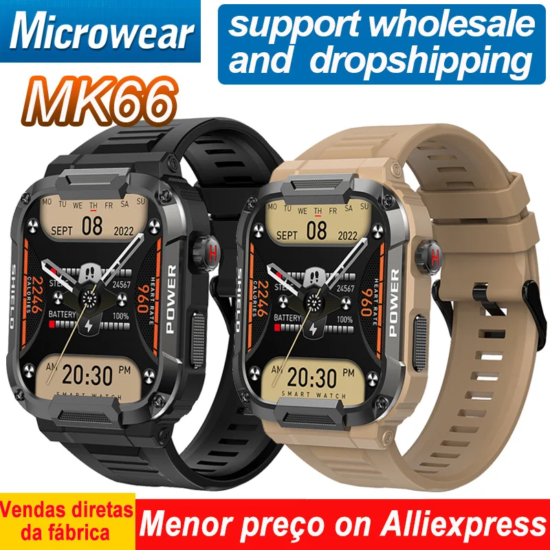 MK66 Smart Watch Men 1.85 Inch 400mAh Fitness Tracker Custom Dial Heart Rate IP68 Waterproof Bluetooth Call Sport Smartwatch 
MK66 Smart Watch Men 1.85 Inch 400mAh Fitness Tracker Custom Dial Heart Rate IP68 Waterproof Bluetooth Call Sport Smartwatch