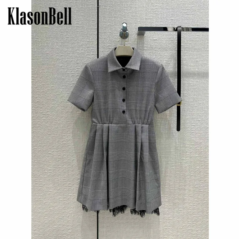 12,22 KlasonBell винтажное клетчатое плиссированное платье с отложным воротником и коротким рукавом с поясом
12,22 KlasonBell винтажное клетчатое плиссированное платье с отложным воротником и коротким рукавом с поясом