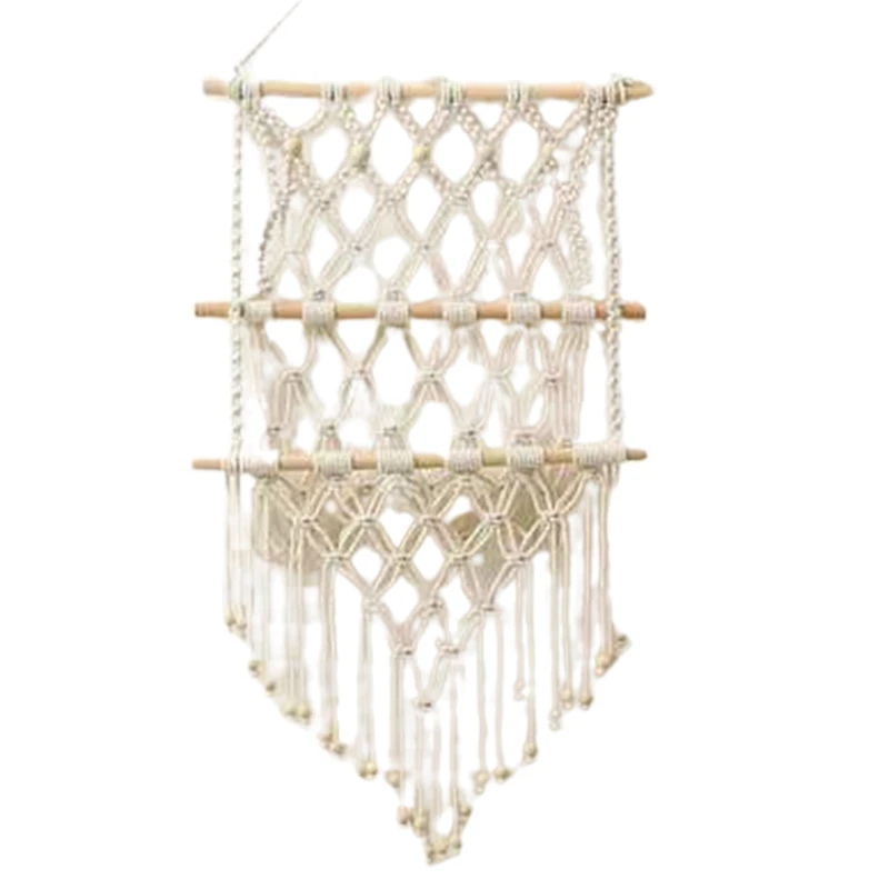 Hand Woven Storage Rack Macrame Tapestry Book Magazine Net Pocket Rack for Decoration Boho Decor Ornament Livingroom
Hand Woven Storage Rack Macrame Tapestry Book Magazine Net Pocket Rack for Decoration Boho Decor Ornament Livingroom