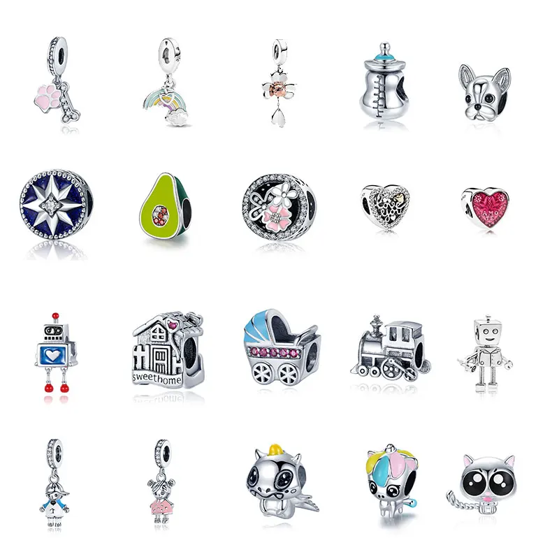 Authentic 100% Real Sterling Silver Rainbow robot Beads Fit Original pandora Bracelet Bangle Women Birthday Fashion Jewelry Gi
Authentic 100% Real Sterling Silver Rainbow robot Beads Fit Original pandora Bracelet Bangle Women Birthday Fashion Jewelry Gi