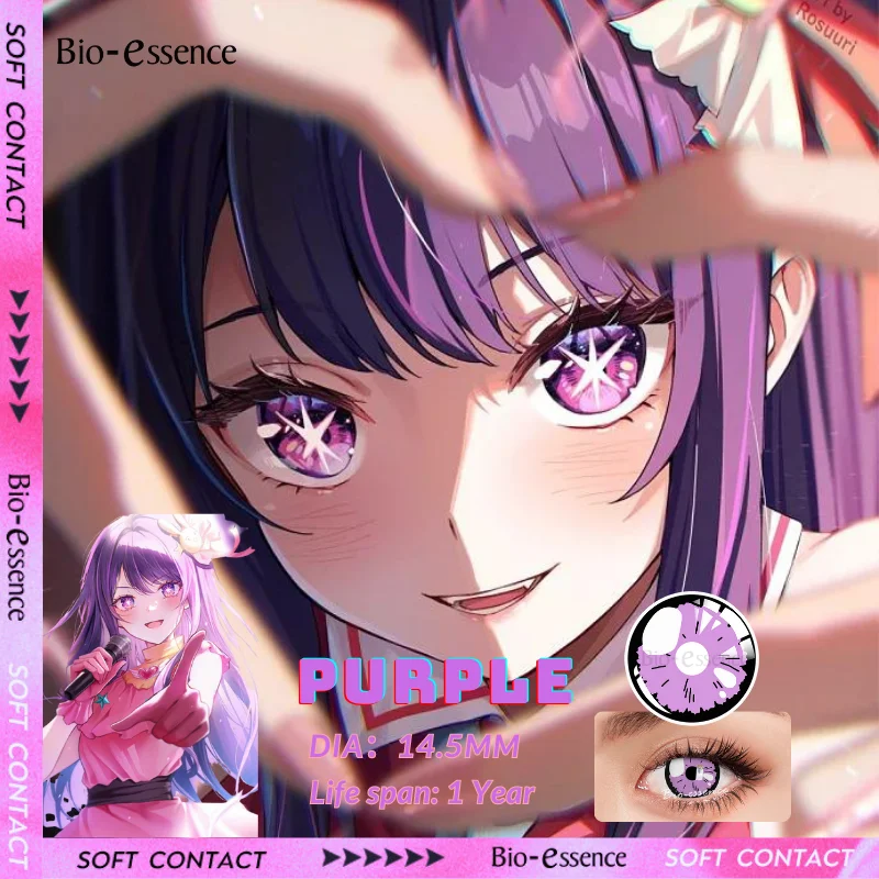 Bio-essence 1Pair Cosplay Colored Contacts Lens Yearly Disposable Oshi No Ko Anime Coser Eyes Contact Pupils for Free Shipping
Bio-essence 1Pair Cosplay Colored Contacts Lens Yearly Disposable Oshi No Ko Anime Coser Eyes Contact Pupils for Free Shipping