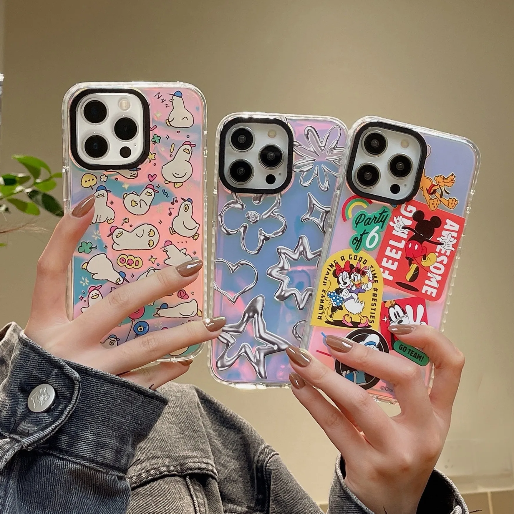Disneys Mickeys Minnies Daisys Laser gradient color cartoon Phone Cases For iPhone 15 14 13 12 11 Pro Max Back Cover
Disneys Mickeys Minnies Daisys Laser gradient color cartoon Phone Cases For iPhone 15 14 13 12 11 Pro Max Back Cover