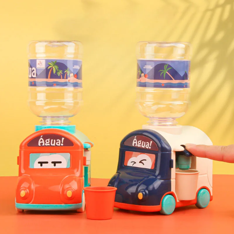 

Mini Water Dispenser Baby Toy Drinking Water Cooler Lifelike Cute Small Train Children eau potable gadzety do domu