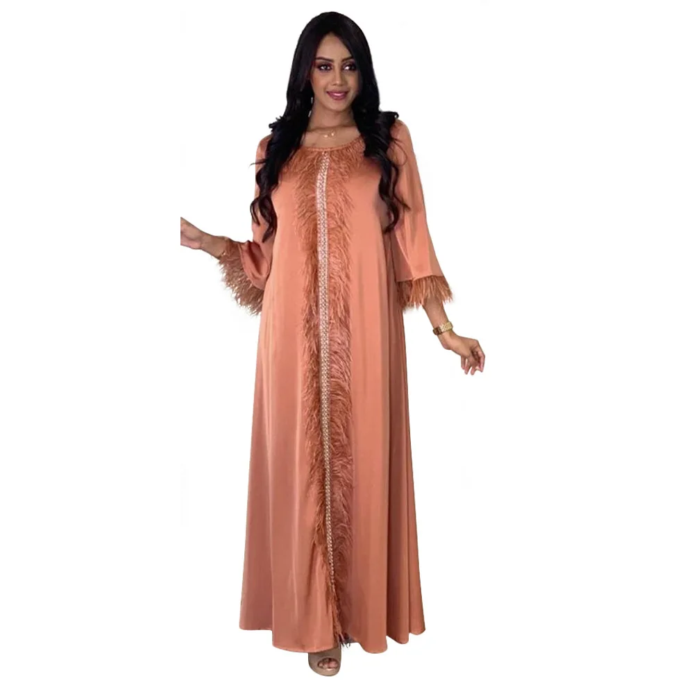 Women's Prayer Moose Robes Turkey India Abaya Saudi Arabia Wrought Face Feathers Hot Diamond Woven Ribbon Evening Dress
Women's Prayer Moose Robes Turkey India Abaya Saudi Arabia Wrought Face Feathers Hot Diamond Woven Ribbon Evening Dress