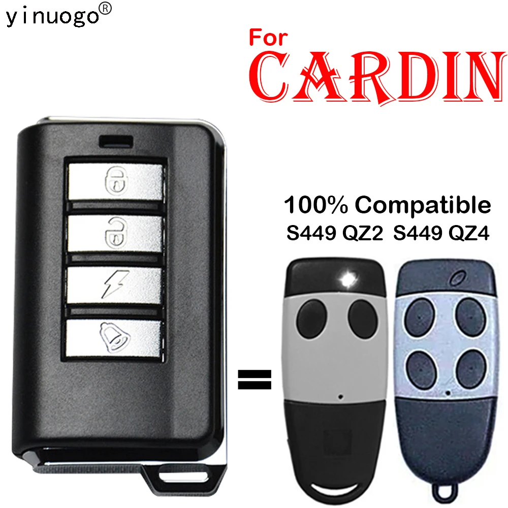 For CARDIN S449 QZ2 QZ4 Garage Remote Control Electric Door Control Remote Control Switch Transmitter 433.92mhz Rolling Code
For CARDIN S449 QZ2 QZ4 Garage Remote Control Electric Door Control Remote Control Switch Transmitter 433.92mhz Rolling Code