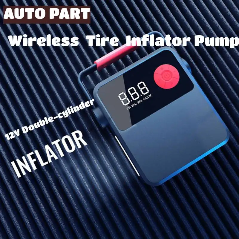 12V Air Pump Portable Car Air Compressor For Car And Home Dual-purpose Electric Tire Air Injector Digital Display Smart Home
12V Air Pump Portable Car Air Compressor For Car And Home Dual-purpose Electric Tire Air Injector Digital Display Smart Home