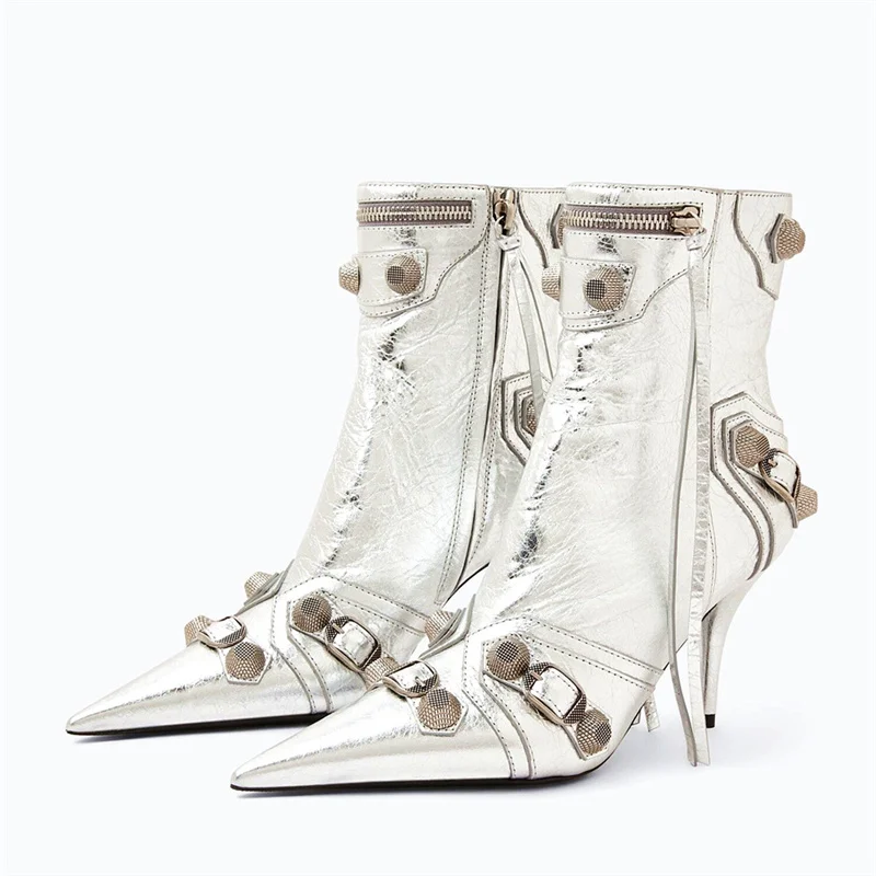 Rivet Belt Boots Solid Ankle Woman Shoes Pointed Toe Shoes Women Winter Solid Thin Heels Shoes Fashion Casual Lady Boots Outside
Rivet Belt Boots Solid Ankle Woman Shoes Pointed Toe Shoes Women Winter Solid Thin Heels Shoes Fashion Casual Lady Boots Outside