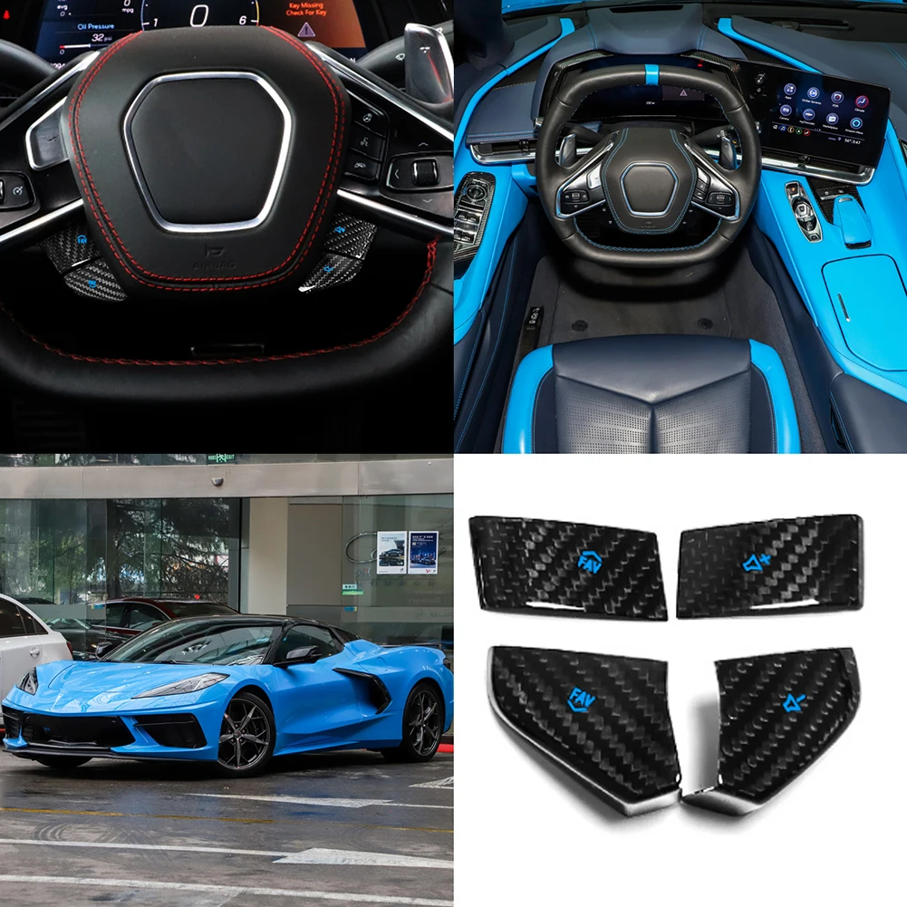 1 Steering Wheel Button Sticker Car Decoration Car Styling Carbon Fiber For Chevrolet C8 2020-2022 Protective Accessory
1 Steering Wheel Button Sticker Car Decoration Car Styling Carbon Fiber For Chevrolet C8 2020-2022 Protective Accessory