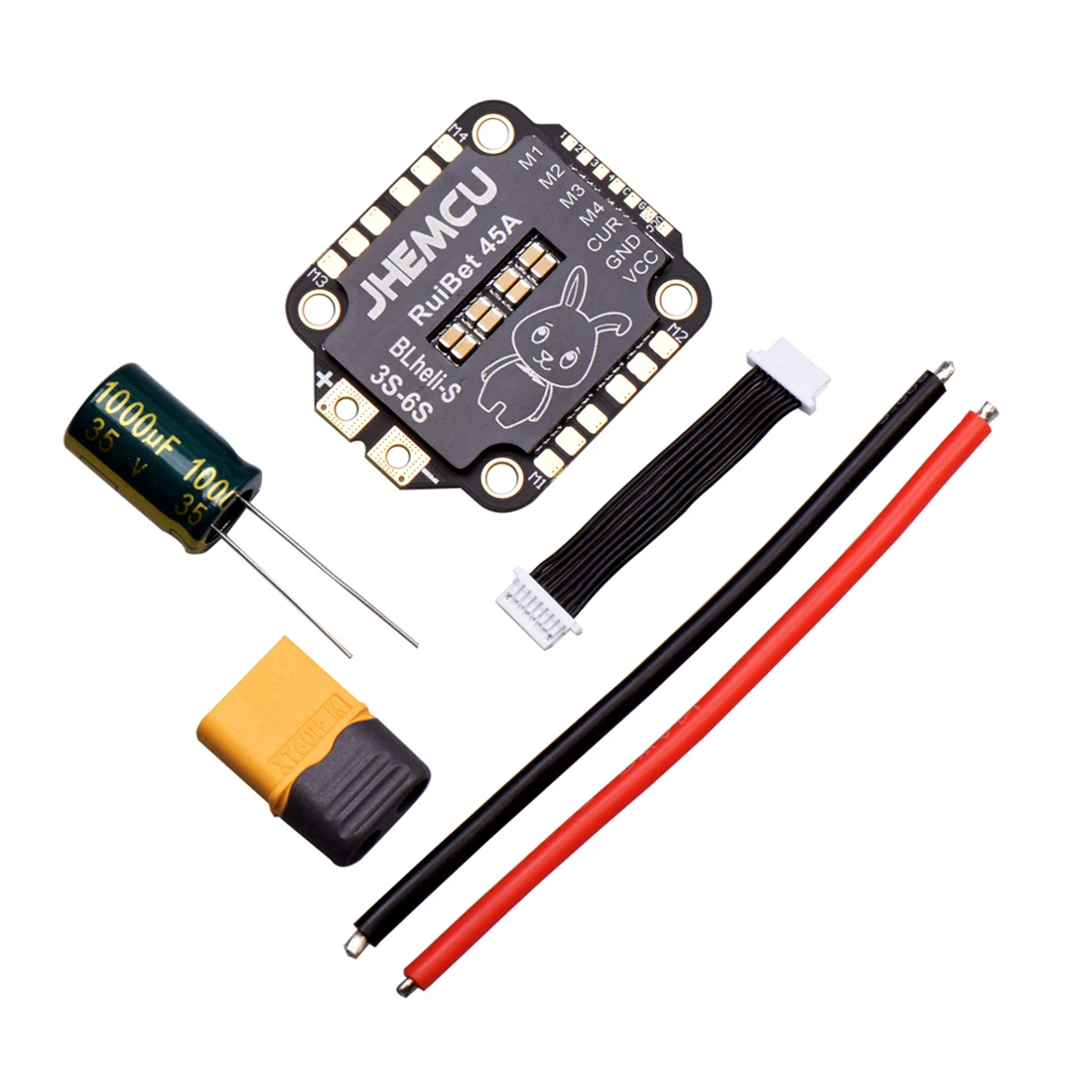 30X30mm JHEMCU RuiBet 45A BLHELI_S Dshot600 3-6S Brushless 4in1 ESC for FPV Flight Controller Stack DIY Parts
30X30mm JHEMCU RuiBet 45A BLHELI_S Dshot600 3-6S Brushless 4in1 ESC for FPV Flight Controller Stack DIY Parts