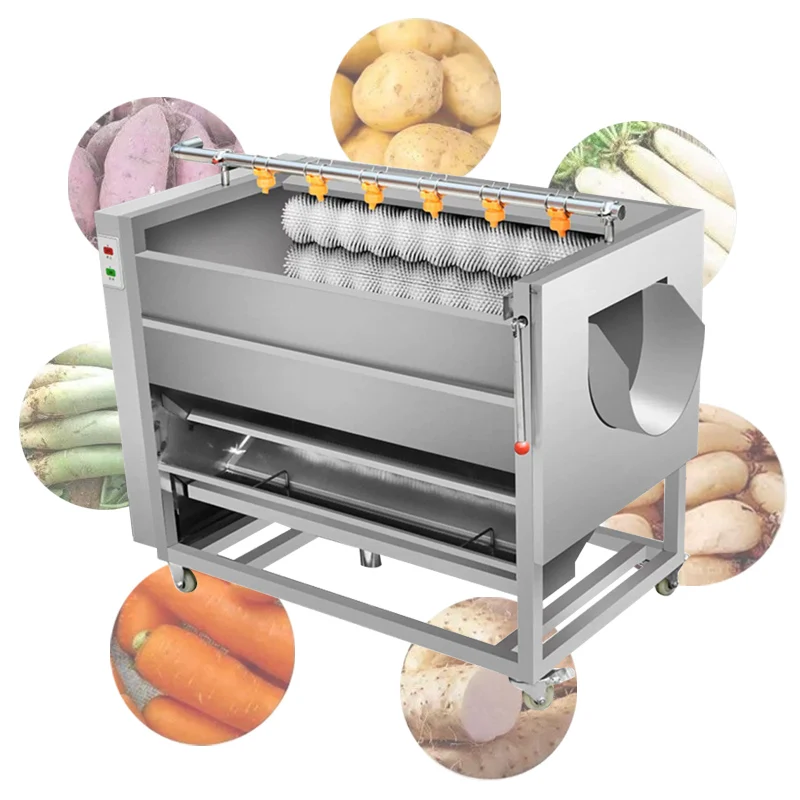 Commercial Vegetable Washing Peeling Machine For Potato Radish Onion Ginger Clam Oyster Processing Equipment
Commercial Vegetable Washing Peeling Machine For Potato Radish Onion Ginger Clam Oyster Processing Equipment