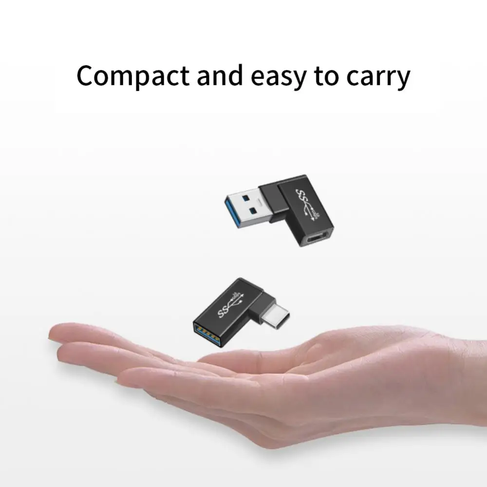 USB 3.0 Type C Female To USB 3.0 Male OTG Adapter 10gbps Type C To USB 3.0 Converter 90 Degree Angle For USB C OTG Connector
USB 3.0 Type C Female To USB 3.0 Male OTG Adapter 10gbps Type C To USB 3.0 Converter 90 Degree Angle For USB C OTG Connector
